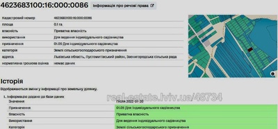 Buy a lot of land, г, Vidniki, Pustomitivskiy district, id 4535747