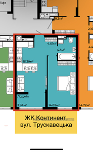 Buy an apartment, Truskavecka-vul, Lviv, Frankivskiy district, id 4214542