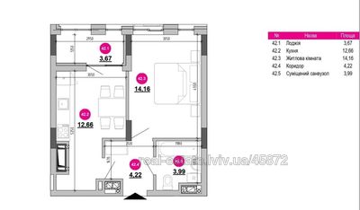 Buy an apartment, Khmelnickogo-B-vul, Lviv, Shevchenkivskiy district, id 4149670