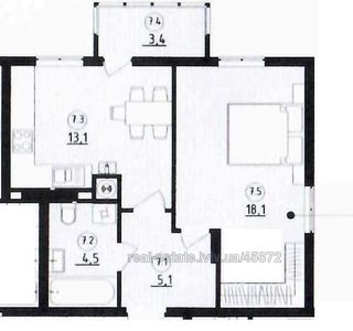 Buy an apartment, Dovga-vul, Lviv, Sikhivskiy district, id 4580112