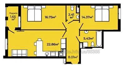 Buy an apartment, Roksolyani-vul, Lviv, Zaliznichniy district, id 4181011