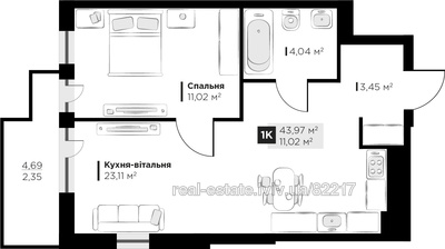 Buy an apartment, Galitska-vul, Vinniki, Lvivska_miskrada district, id 4540986