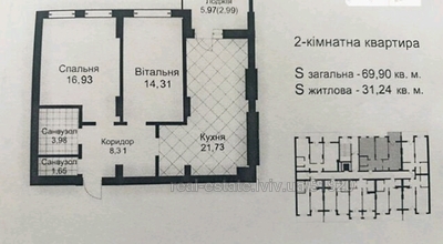 Buy an apartment, Gorodnicka-vul, Lviv, Shevchenkivskiy district, id 4433782