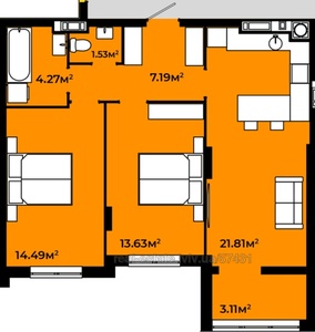 Buy an apartment, Truskavecka-vul, Lviv, Frankivskiy district, id 4544821
