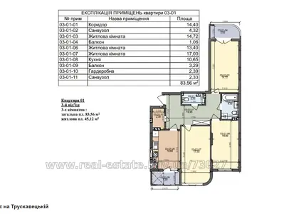 Buy an apartment, Truskavecka-vul, Lviv, Frankivskiy district, id 5931994